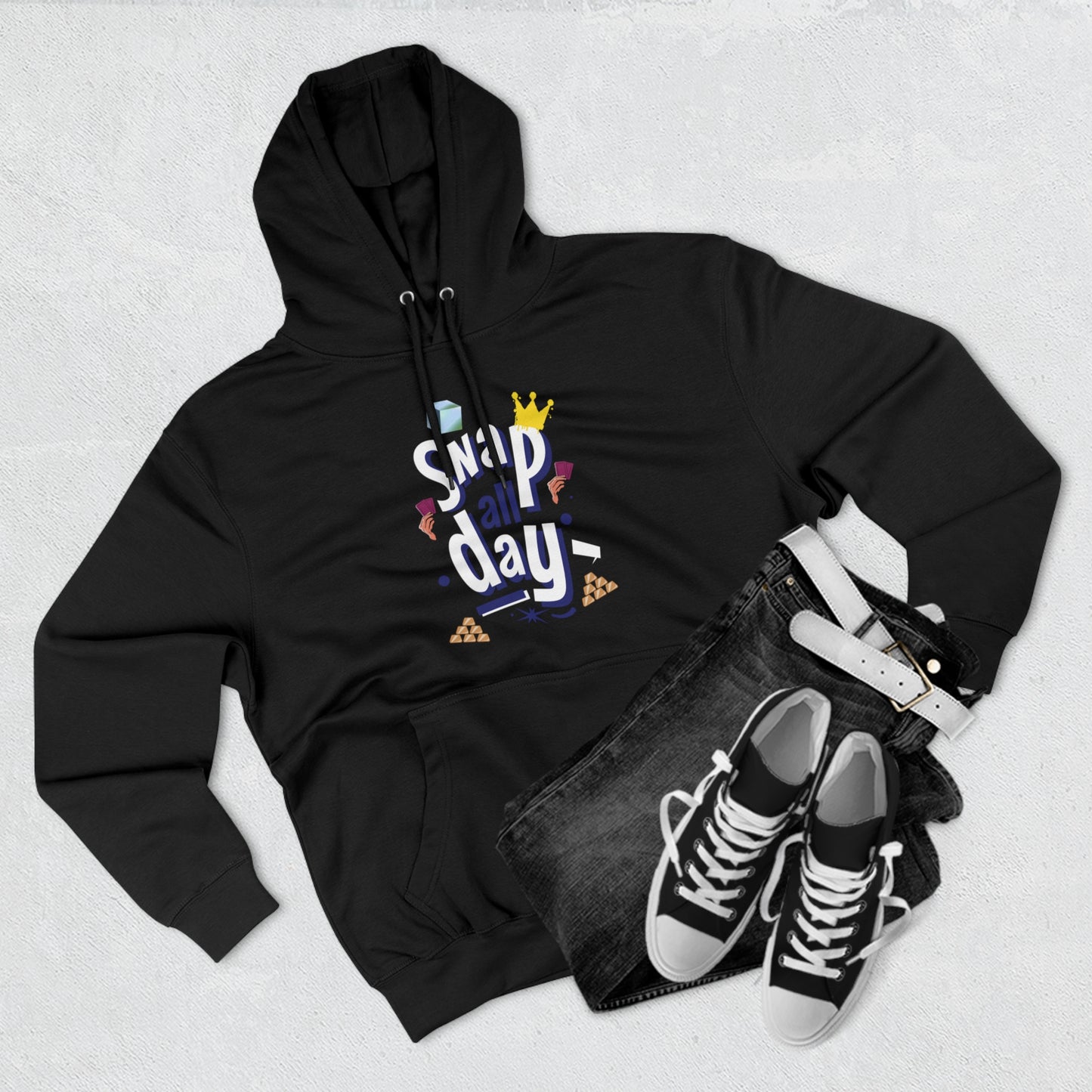 "Snap All Day" Marvel Snap Unisex Premium Pullover Hoodie