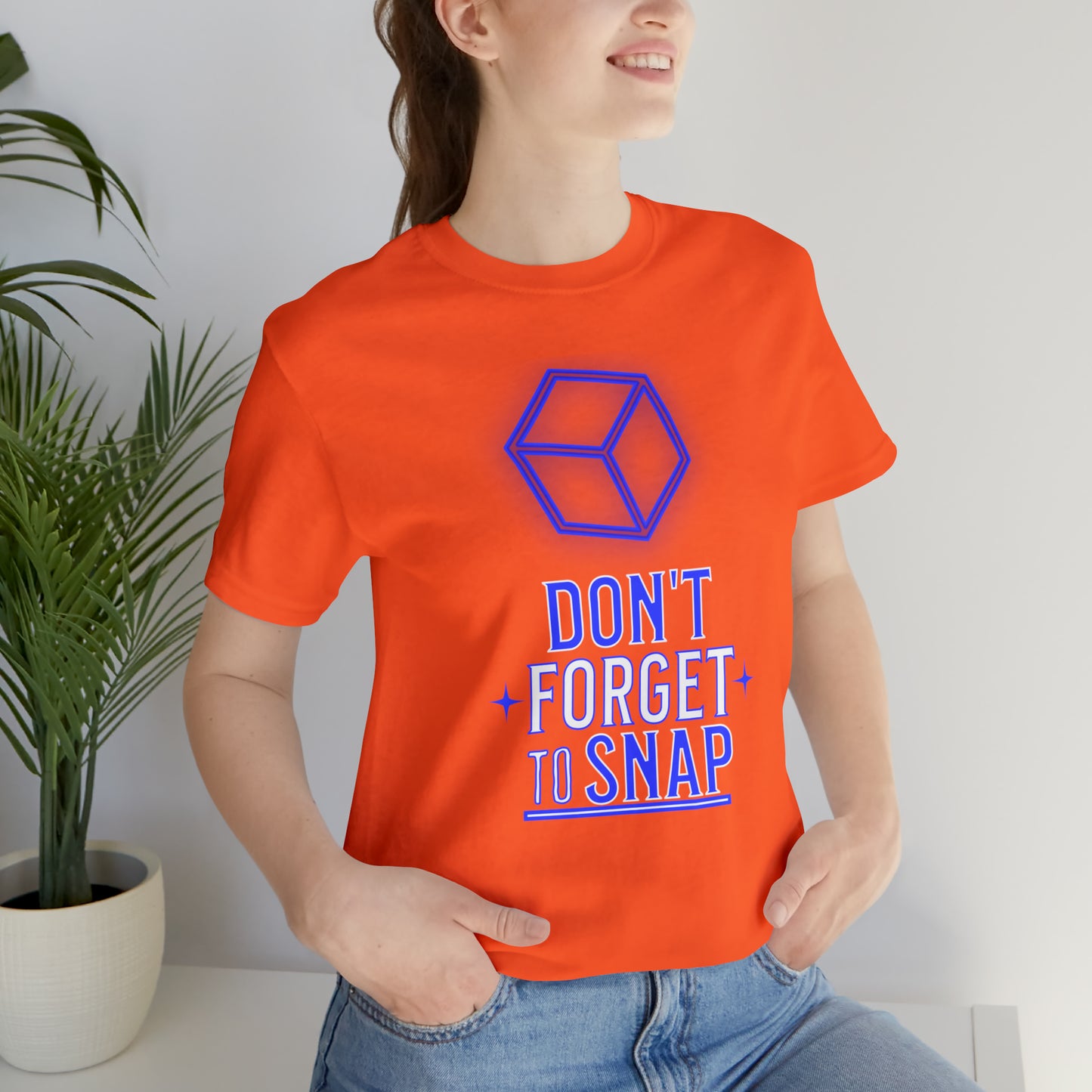 "don't forget to snap" Marvel Snap Unisex Jersey Short Sleeve Tee