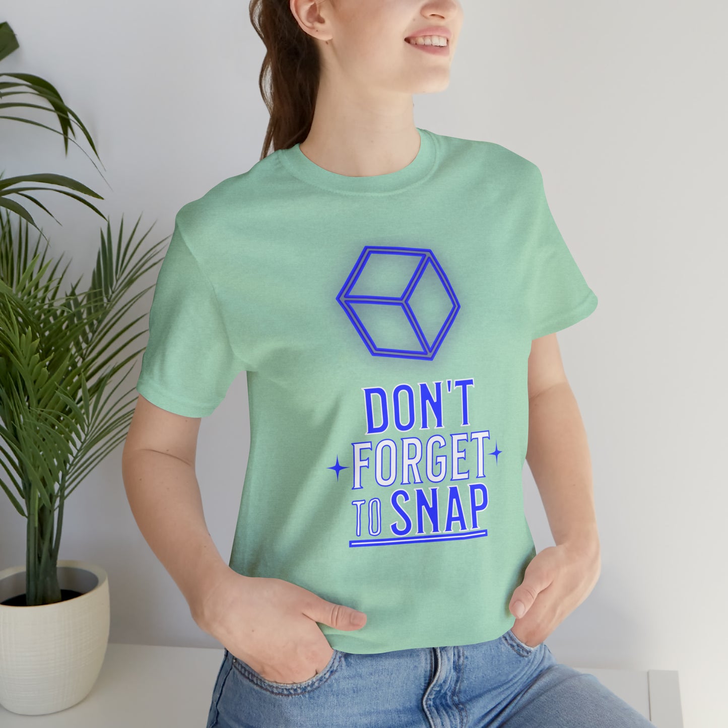 "don't forget to snap" Marvel Snap Unisex Jersey Short Sleeve Tee