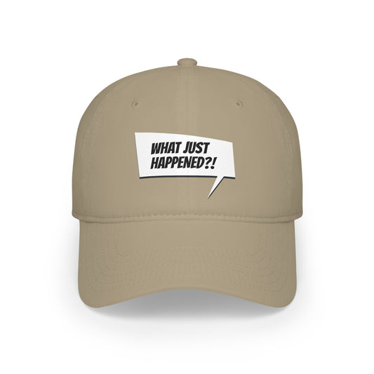 "what just happened?!" Marvel Snap Low Profile Baseball Cap