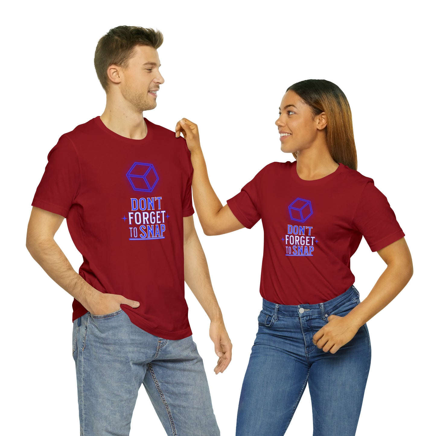 "don't forget to snap" Marvel Snap Unisex Jersey Short Sleeve Tee