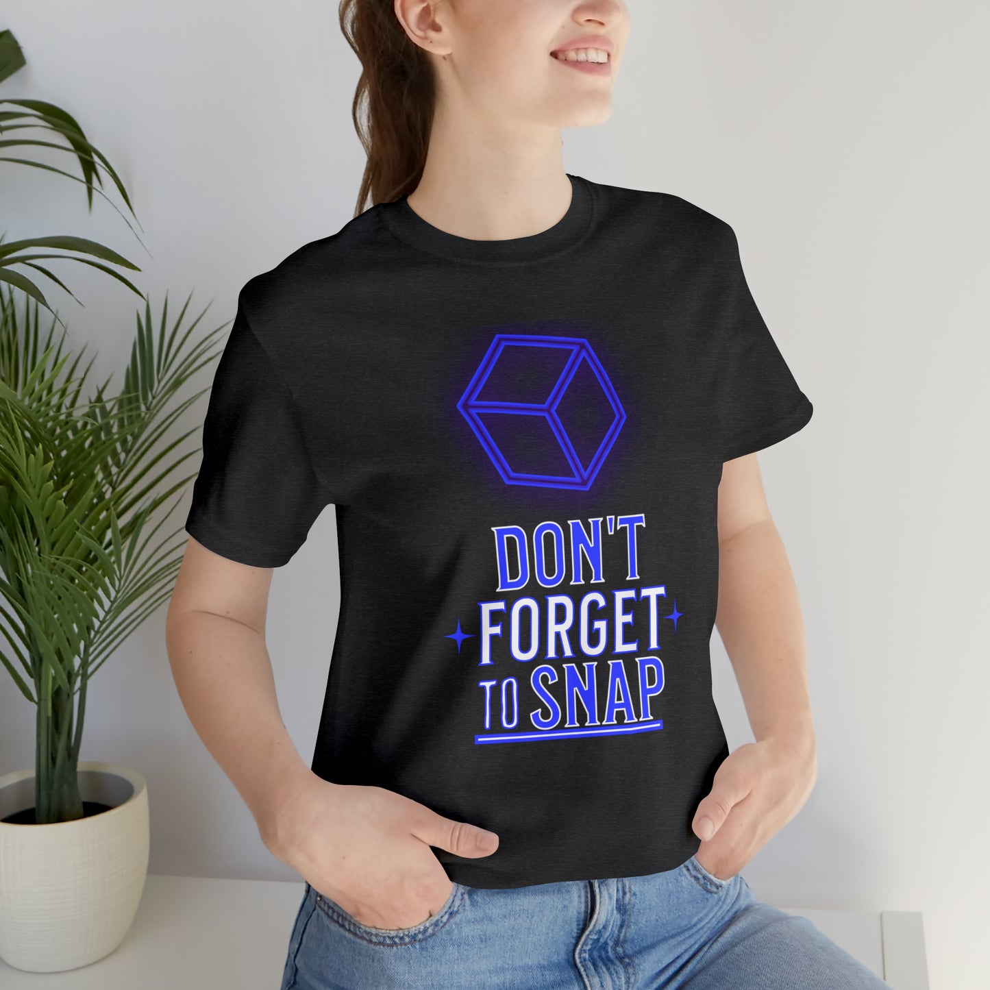 "don't forget to snap" Marvel Snap Unisex Jersey Short Sleeve Tee