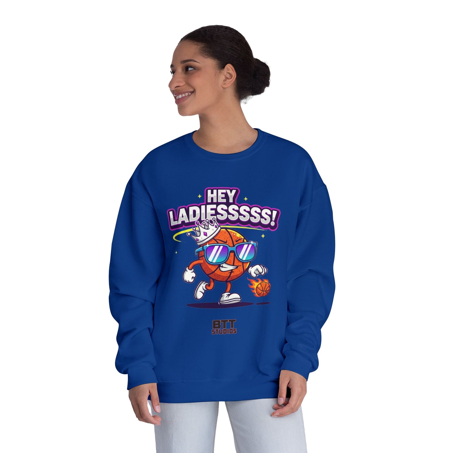 Hey Ladies Crown Crewneck Sweatshirt (Mult Colors)