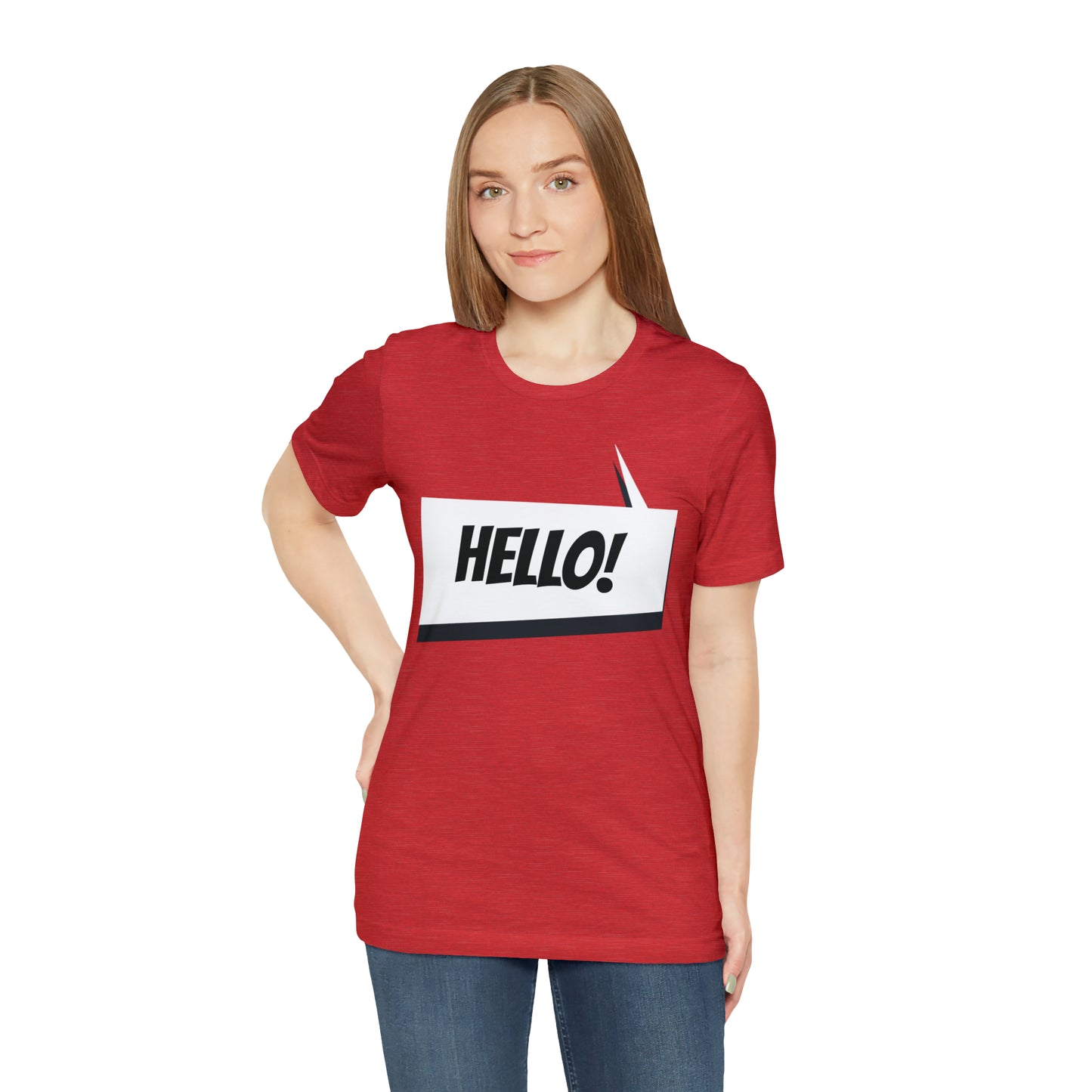 "hello!" Unisex Jersey Short Sleeve Tee