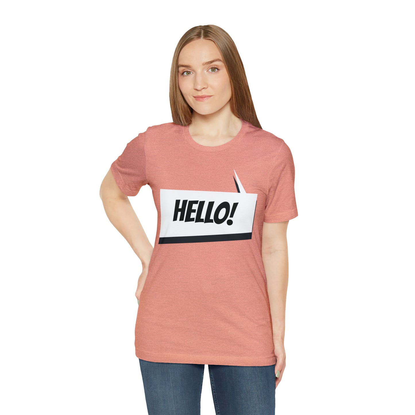 "hello!" Unisex Jersey Short Sleeve Tee