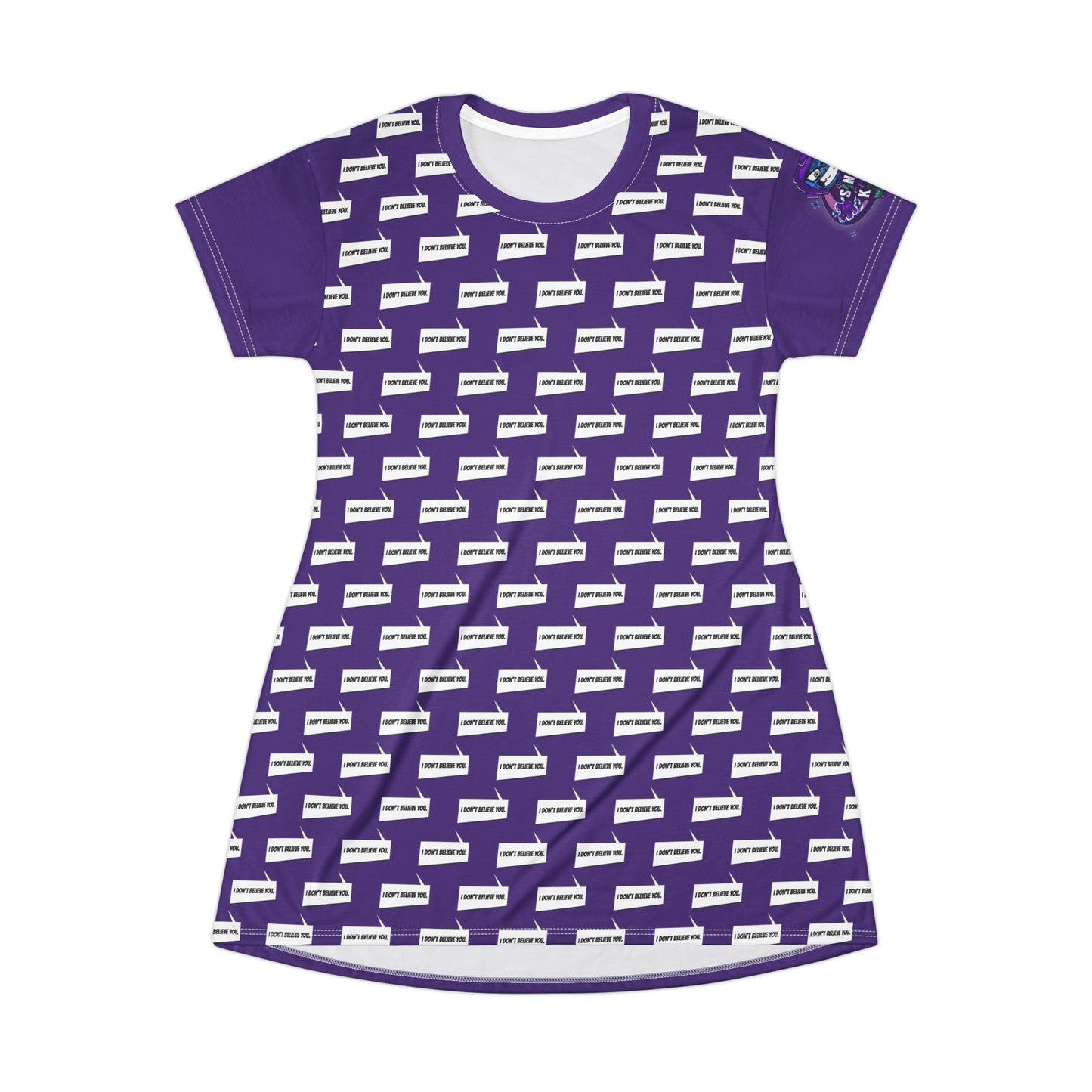 "I Don't Believe You" Marvel Snap inspired T-Shirt Dress (AOP)
