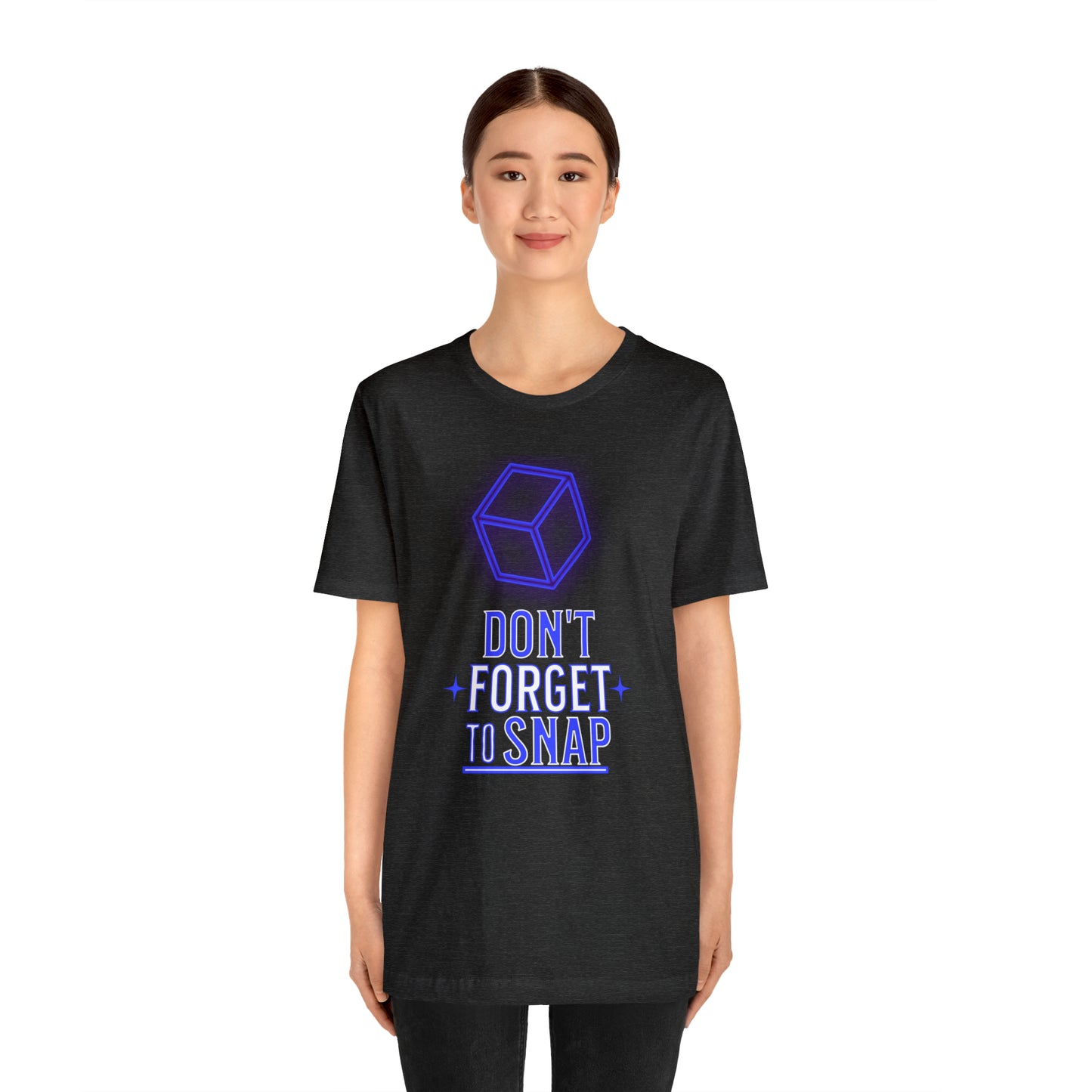 "don't forget to snap" Marvel Snap Unisex Jersey Short Sleeve Tee