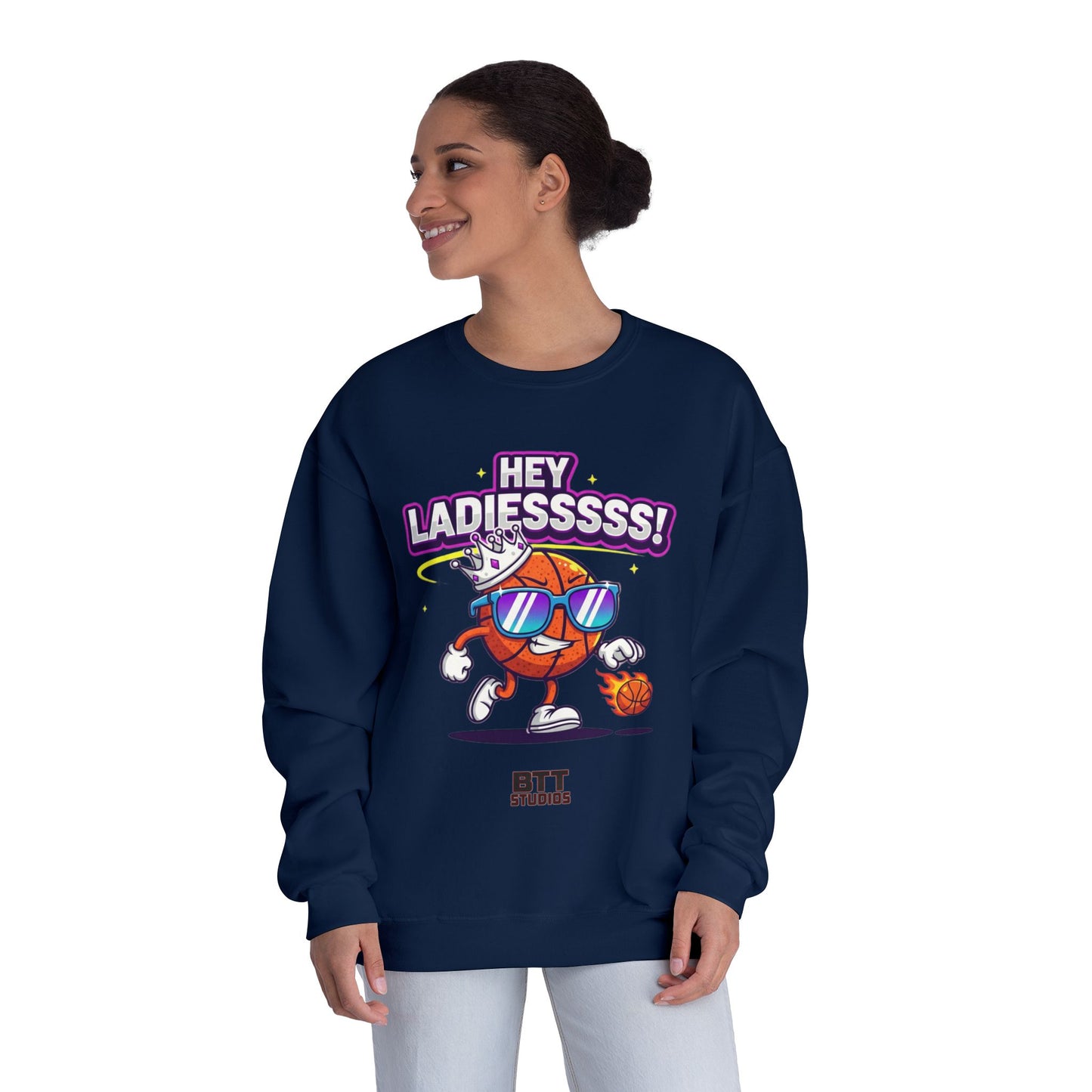 Hey Ladies Crown Crewneck Sweatshirt (Mult Colors)