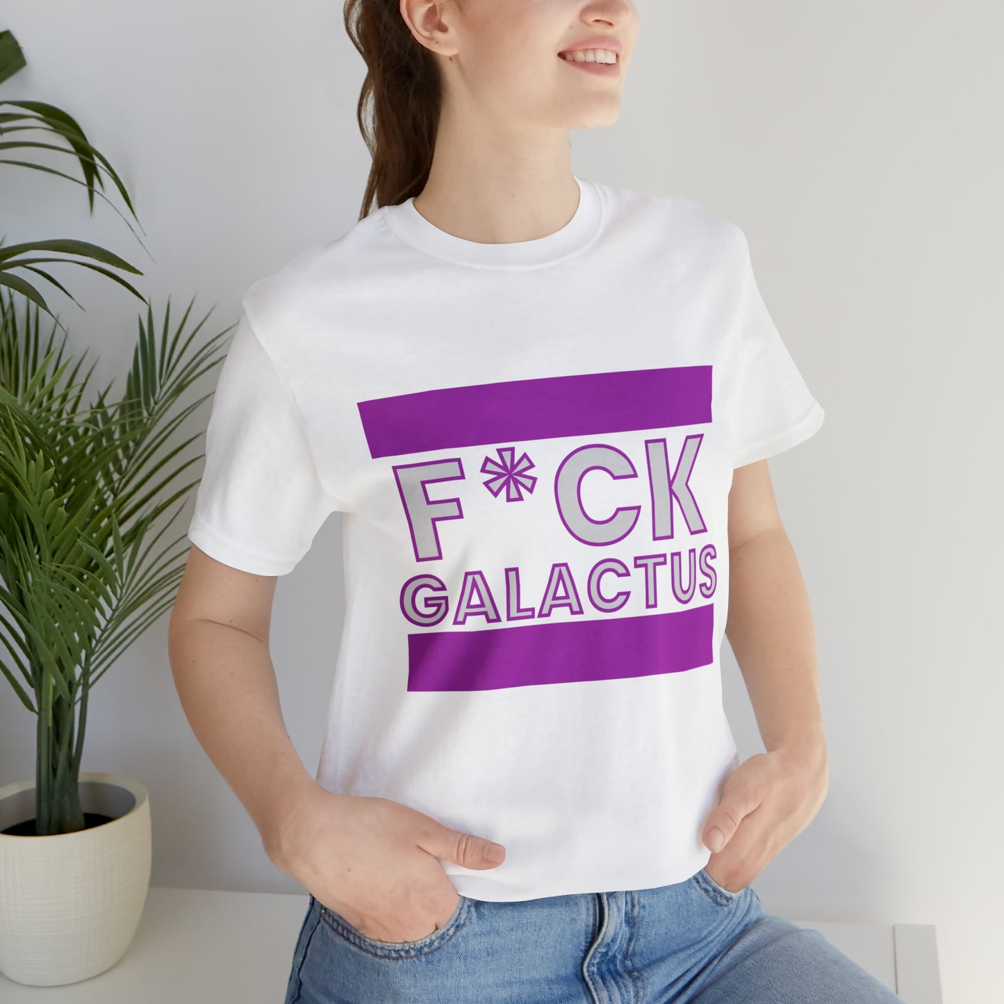 "fuck galactus" Marvel Snap Unisex Jersey Short Sleeve Tee