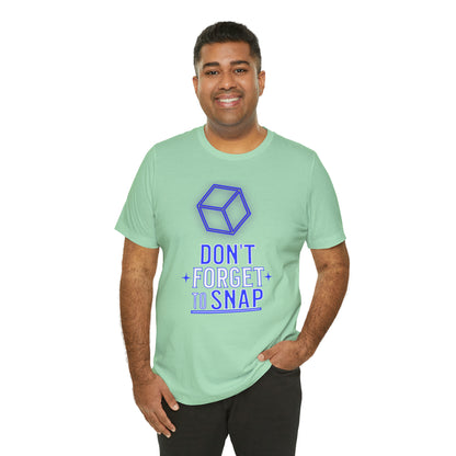 "don't forget to snap" Marvel Snap Unisex Jersey Short Sleeve Tee
