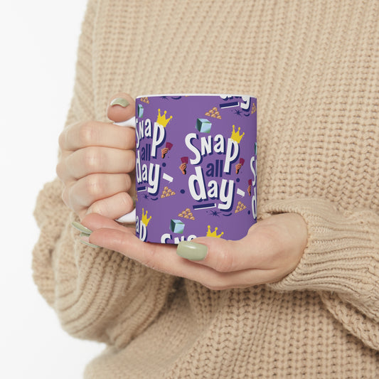 "Snap All Day" Marvel Snap Ceramic Mug 11oz