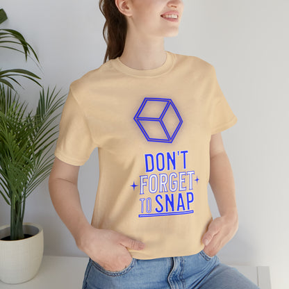 "don't forget to snap" Marvel Snap Unisex Jersey Short Sleeve Tee