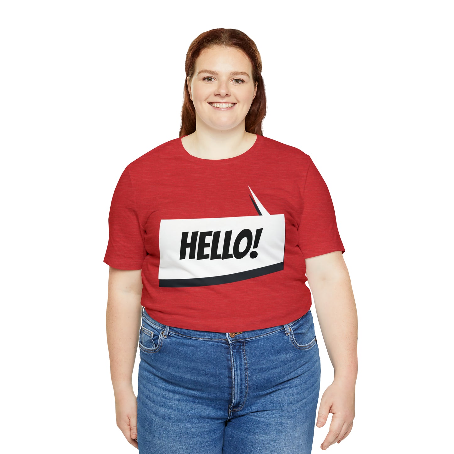 "hello!" Unisex Jersey Short Sleeve Tee