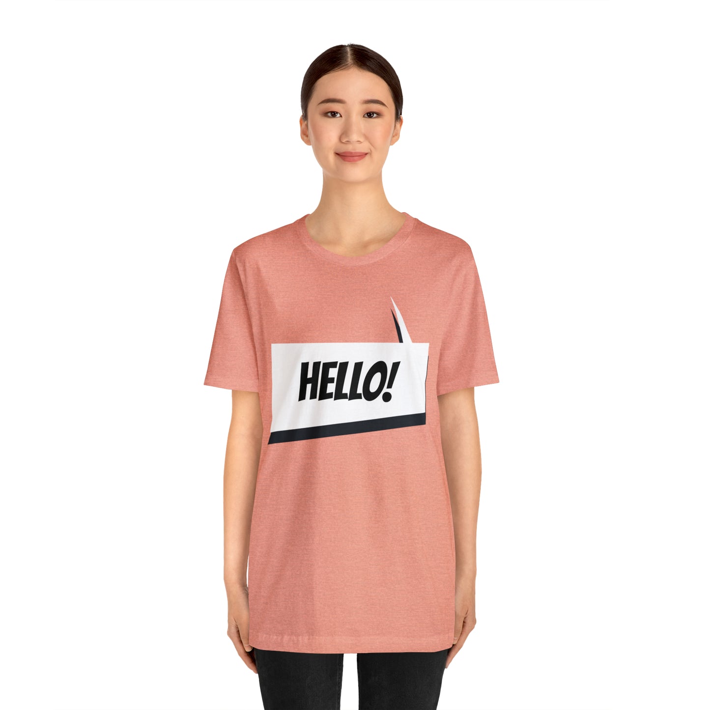 "hello!" Unisex Jersey Short Sleeve Tee