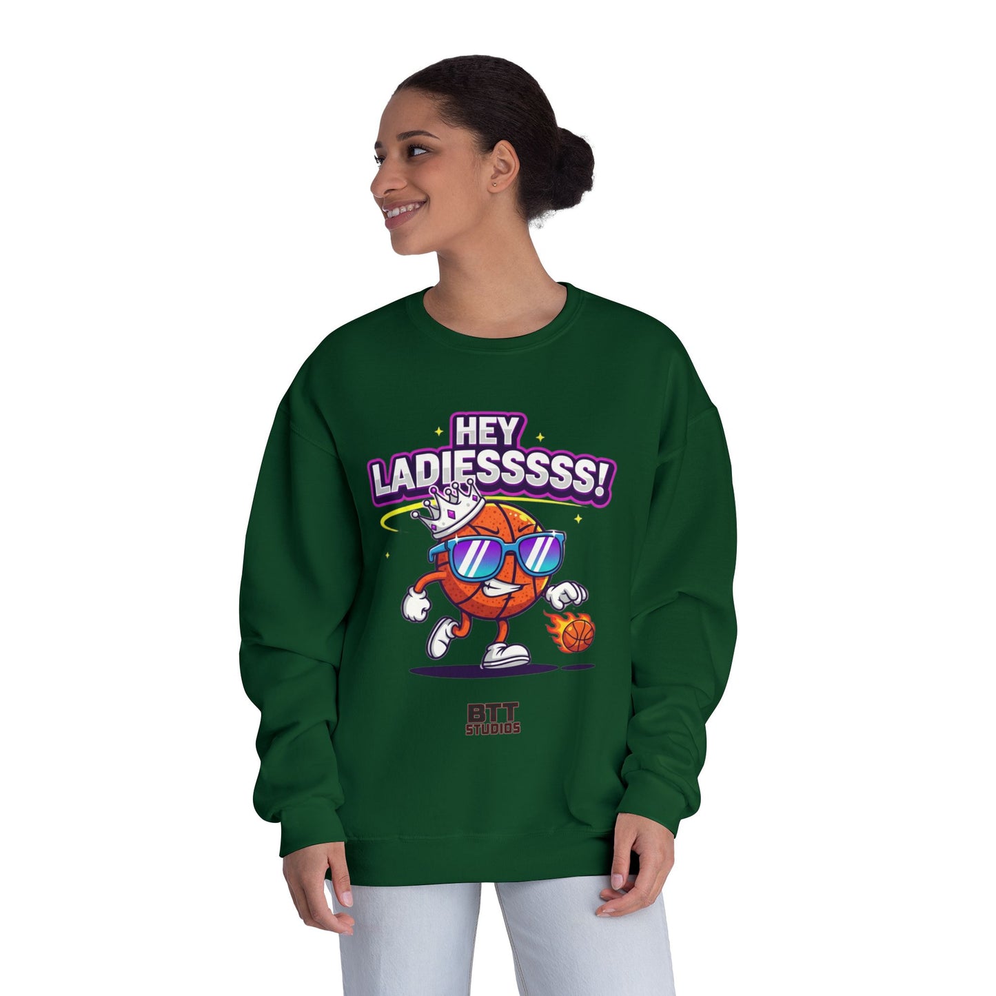 Hey Ladies Crown Crewneck Sweatshirt (Mult Colors)