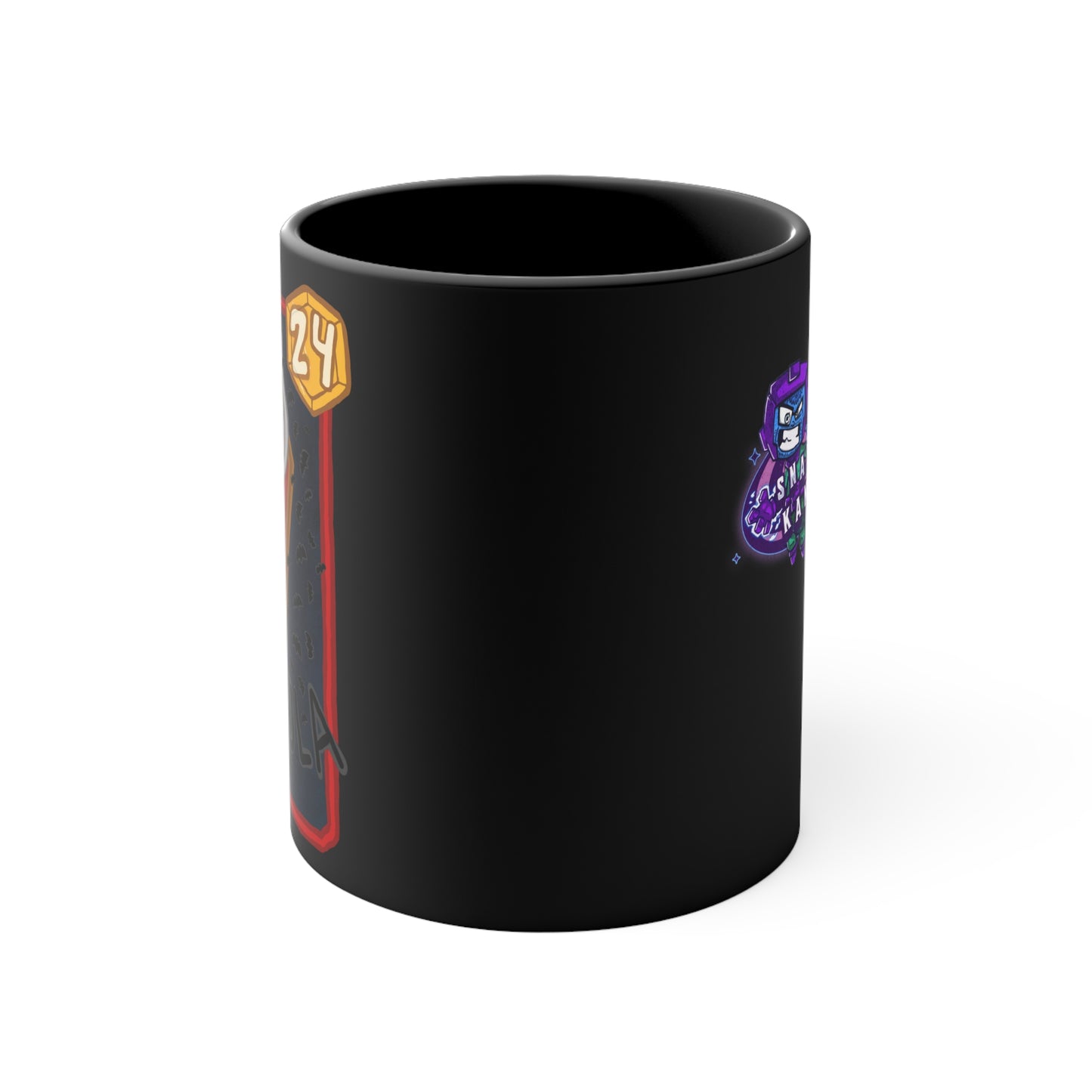 2024 Limited Edition Marvel Snap inspired Dracula Discard Collab | Snap Kang x Spooky Dinosaur Colorful Accent Mugs, 11oz