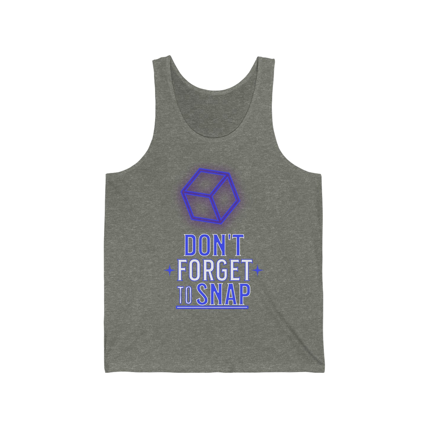 "don't forget to snap" Marvel Snap Unisex Jersey Tank