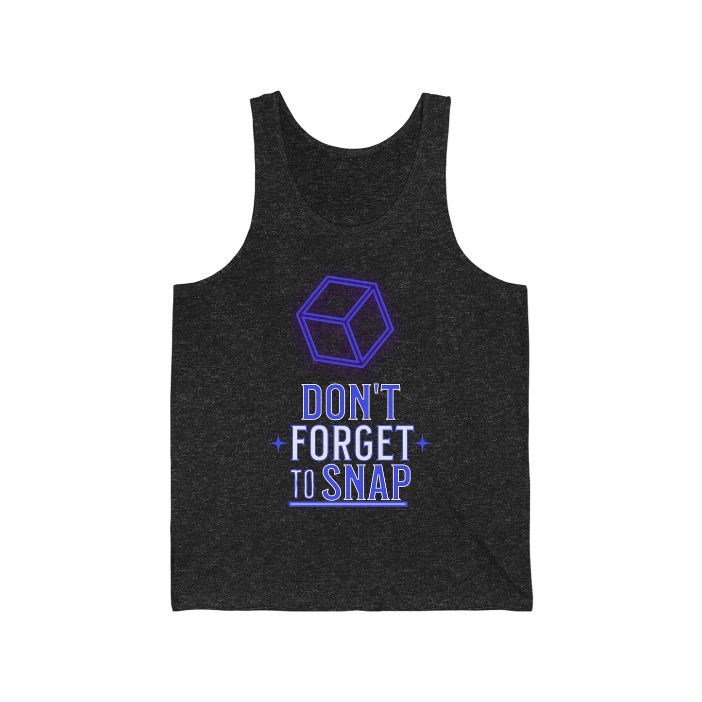 "don't forget to snap" Marvel Snap Unisex Jersey Tank