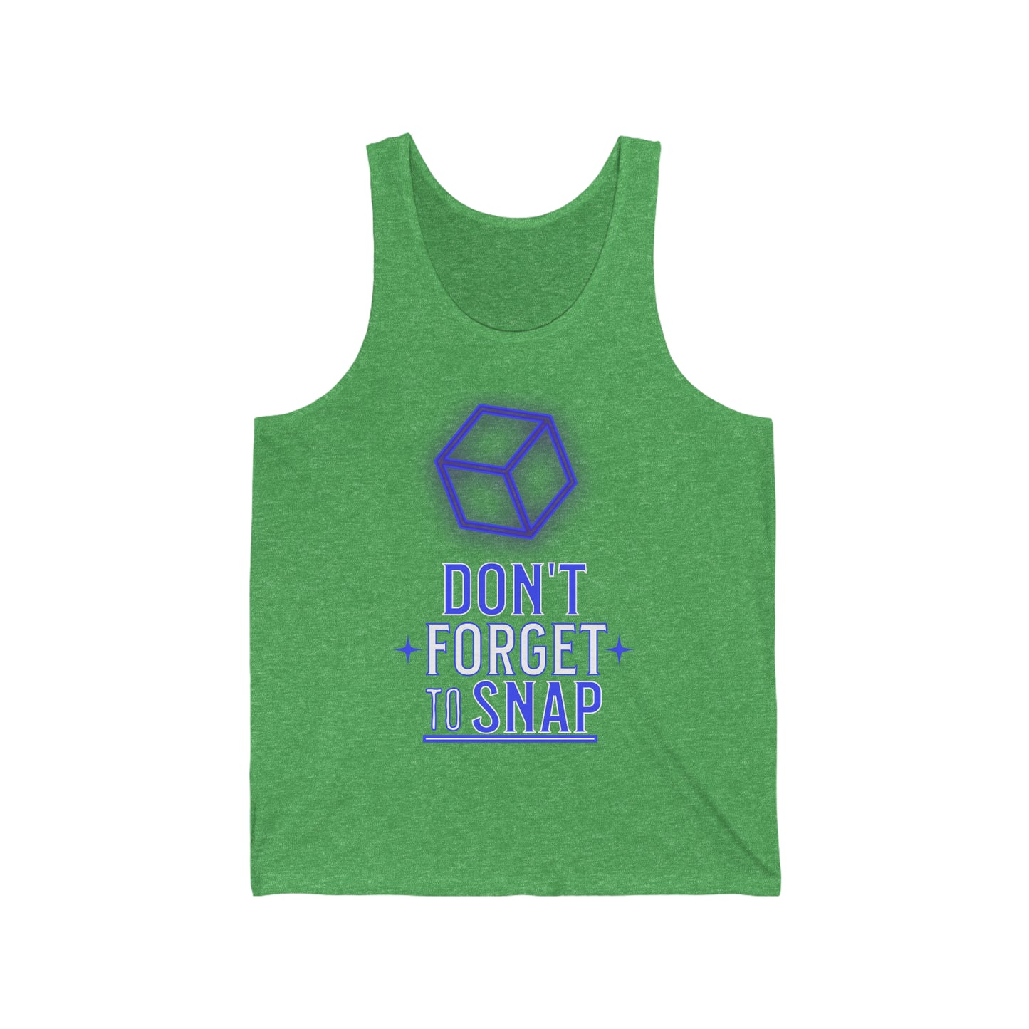 "don't forget to snap" Marvel Snap Unisex Jersey Tank