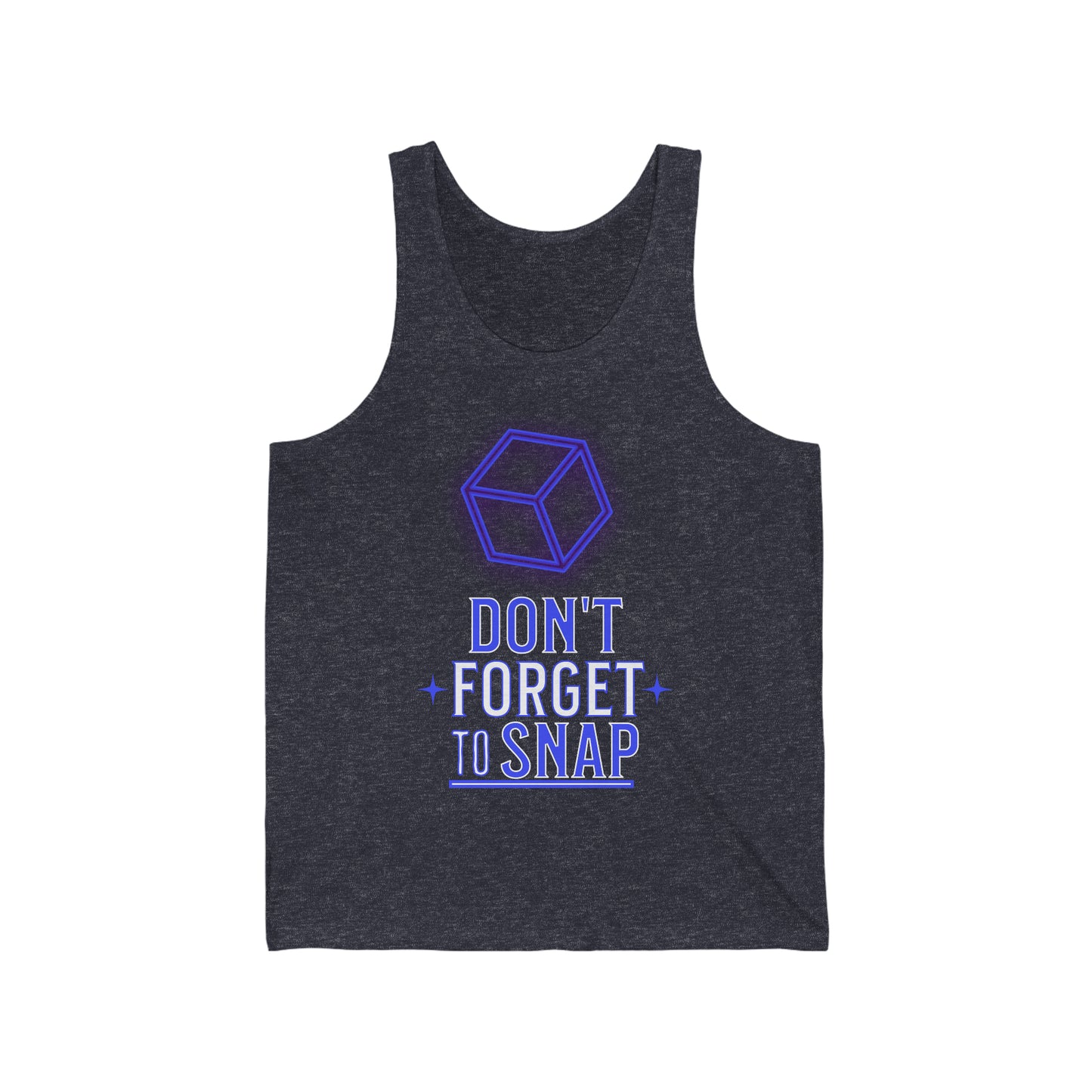 "don't forget to snap" Marvel Snap Unisex Jersey Tank